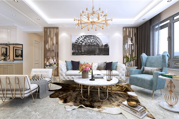 沈陽-外灘三號115平「歐式風(fēng)格」裝修案例圖