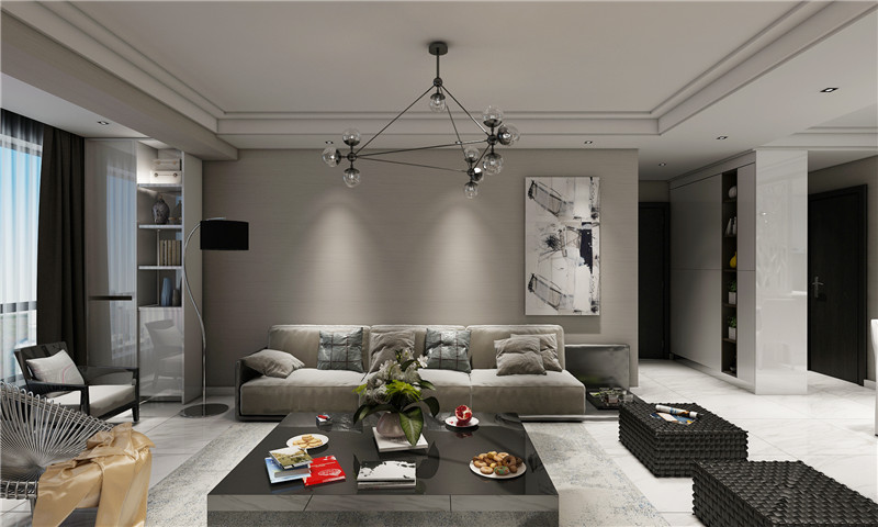 100平現(xiàn)代風格裝修實景案例(四)