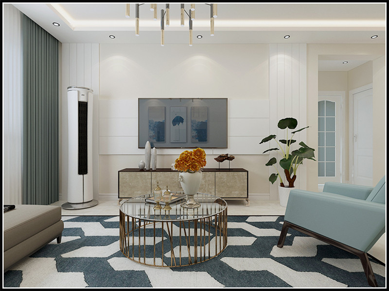 時代城117平「平黑白灰風格」裝修實景圖(一)