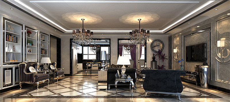 隆悅府190平「新中式」裝修風格案例(一)