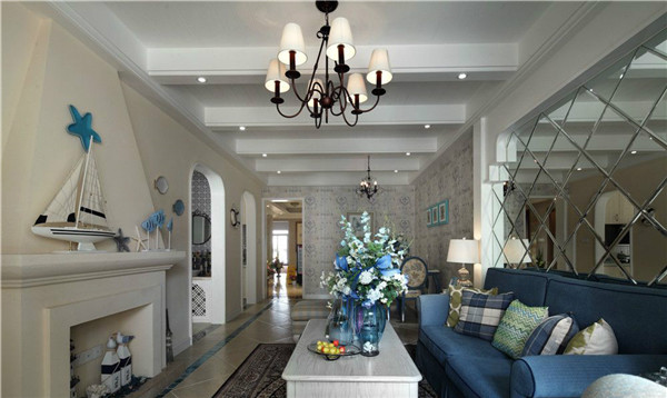 沈陽裝修公司100米兩室「地中?！寡b修風格案例圖