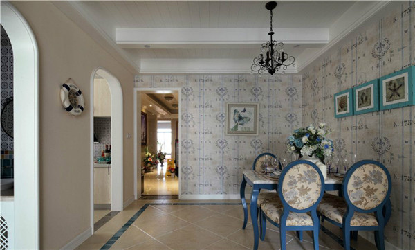 沈陽裝修公司100米兩室「地中?！寡b修風格案例圖