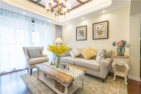 沈陽裝修公司85平米兩室「田園風格」裝修案例圖