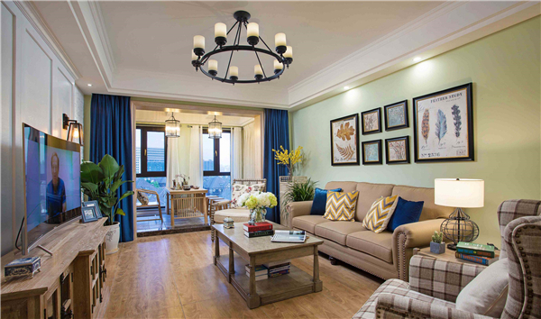 沈陽(yáng)裝修公司139平米「田園風(fēng)格」裝修案例圖