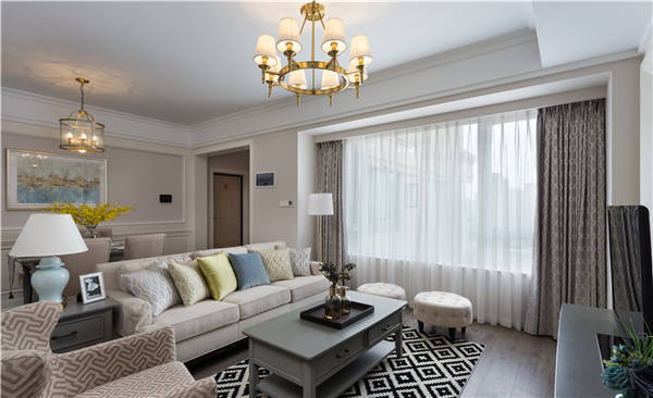 沈陽(yáng)-萬(wàn)達(dá)公館110平「美式風(fēng)格」裝修設(shè)計(jì)風(fēng)格案例