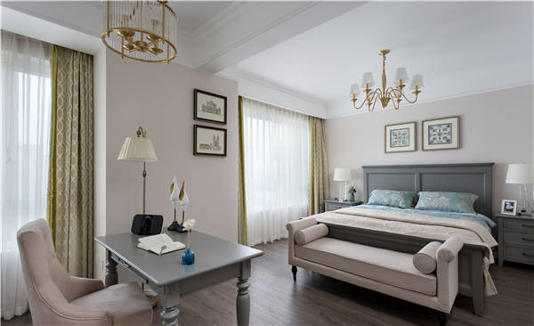 沈陽(yáng)-萬(wàn)達(dá)公館110平「美式風(fēng)格」裝修設(shè)計(jì)風(fēng)格案例