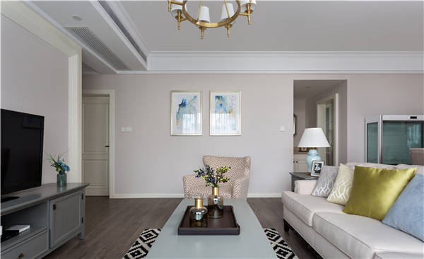 沈陽(yáng)-萬(wàn)達(dá)公館110平「美式風(fēng)格」裝修設(shè)計(jì)風(fēng)格案例